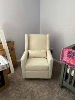babyletto Kiwi Electric Recliner Glider - Almond Teddy Loop customer photo 2