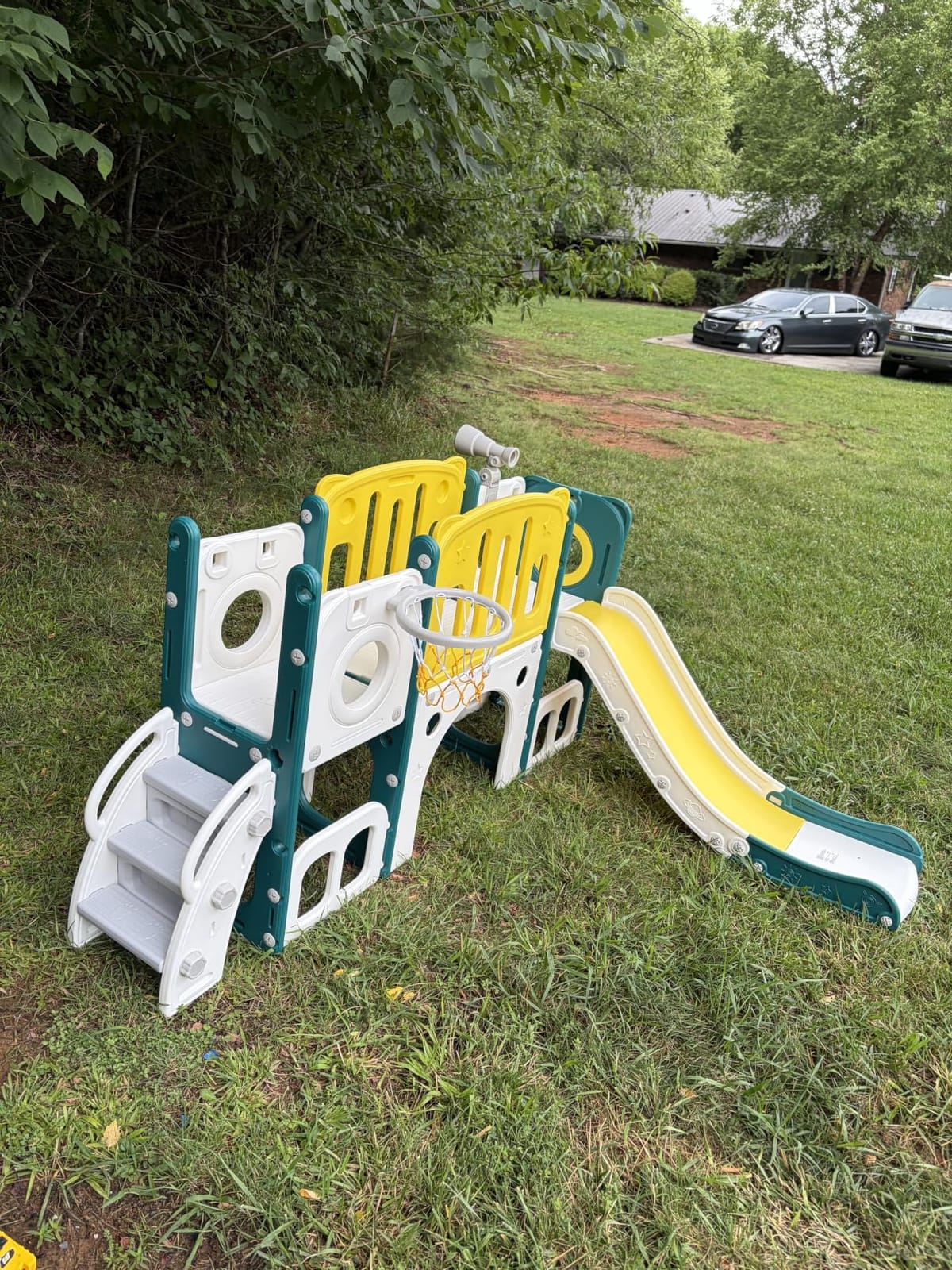 8 in 1 Toddler Slide Set, Kids Slide for Toddlers, Toddler Climber Slide PlaySet with Basketball Hoop,Outdoor Indoor Playground for Toddlers Upgraded customer photo 2