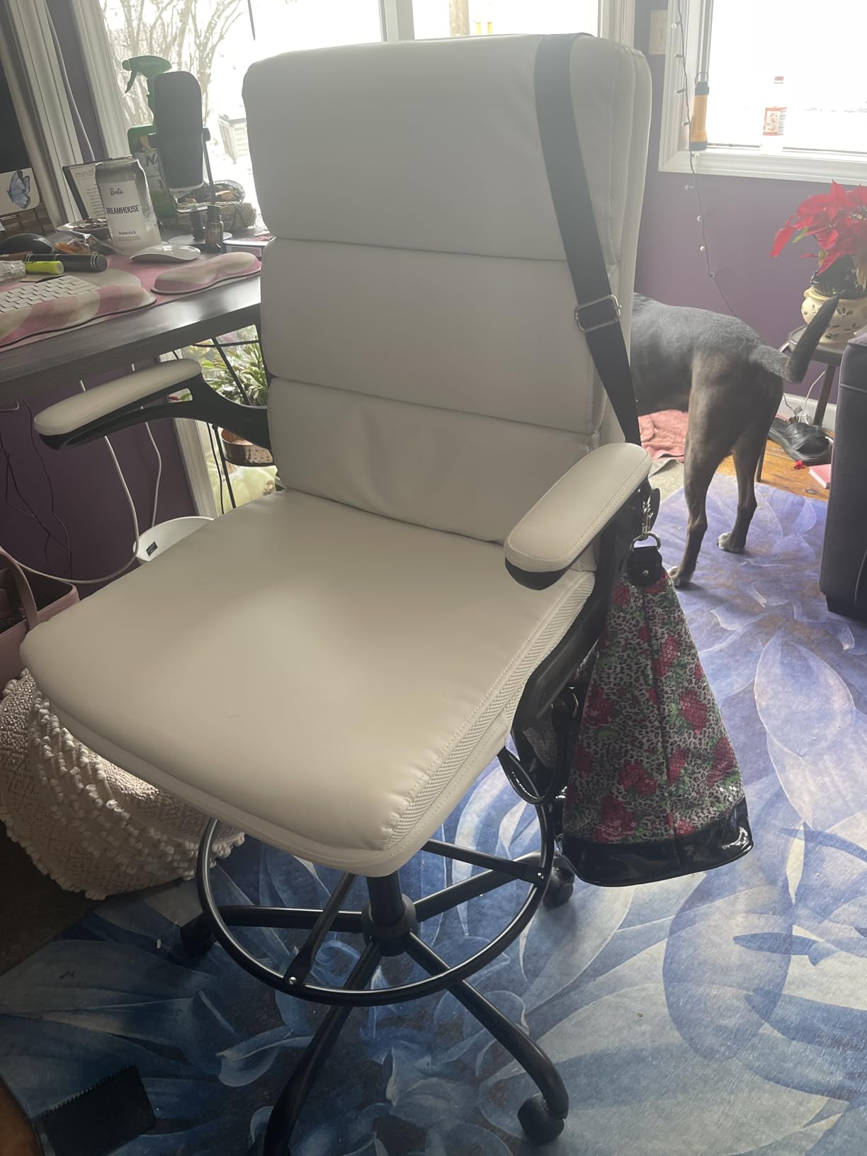 amseatec Tall Drafting Chair for Standing Desk,Executive Office Chair customer photo 2