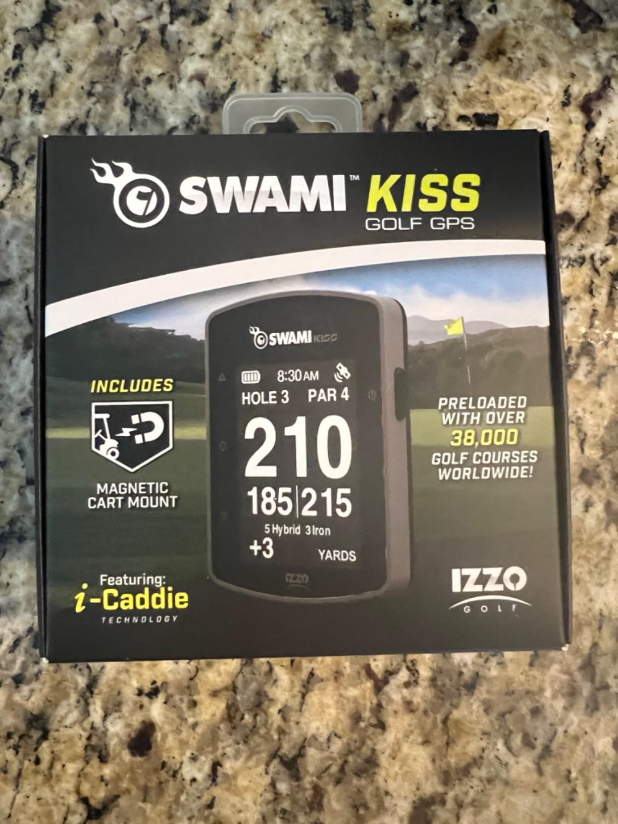 Swami KISS 2.0 Handheld Golf GPS Ragnefinder with Integrated Magnets - Blue customer photo 1