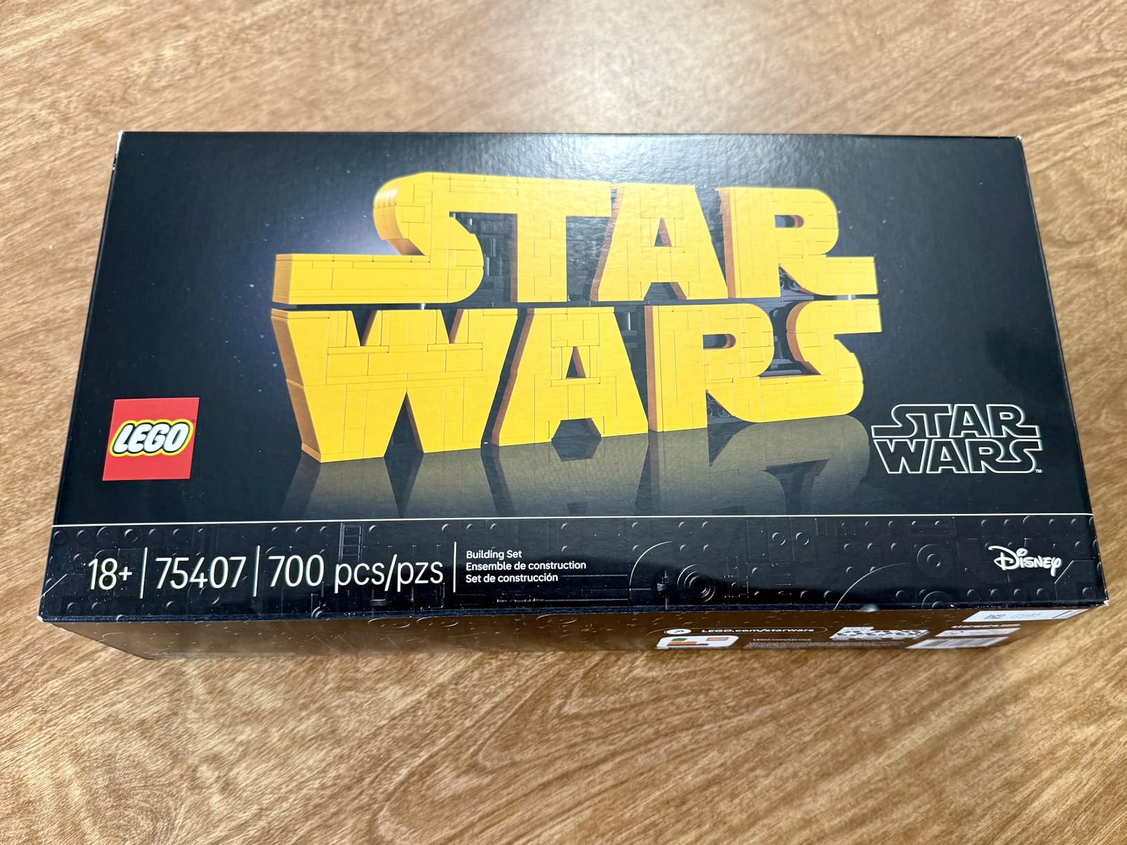 LEGO Star Wars Brick-Built Star Wars Logo - Building Set for Adults 18+ - Star Wars Gift Idea for Birthdays - Collectible DIY Model Kit - Home Decor Idea for Fans of The Movie Series - 75407 customer photo 1