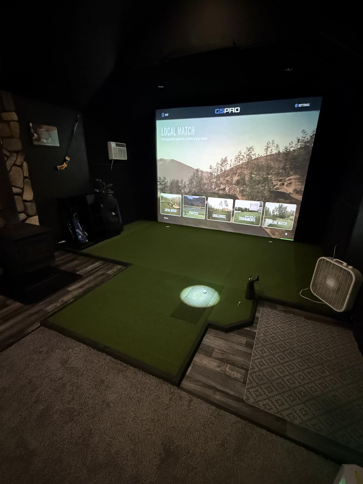 amazgolf Golf Simulator Impact Screen（118 * 78 98 * 98 118 * 118 118 * 138） for Golf Training, Indoor Golf Simulators, Washable Golf Impact Screen for Golf Practice customer photo 2