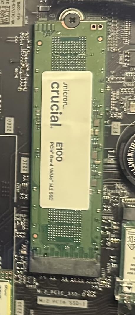 Crucial E100 2TB M.2 NVMe PCIe Gen4 Internal SSD, Up to 5,000MB/s, Laptop & Desktop Compatible - CT2000E100SSD8 customer photo 1