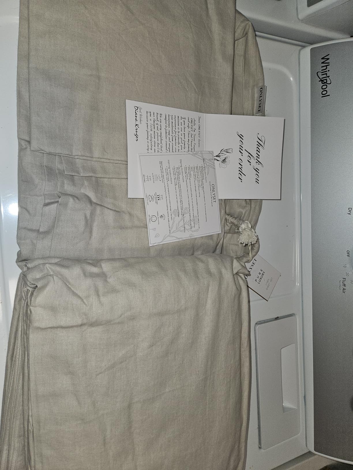 100% Organic Linen Sheets Full Size Bed Sheets for Hot Sleepers customer photo 2