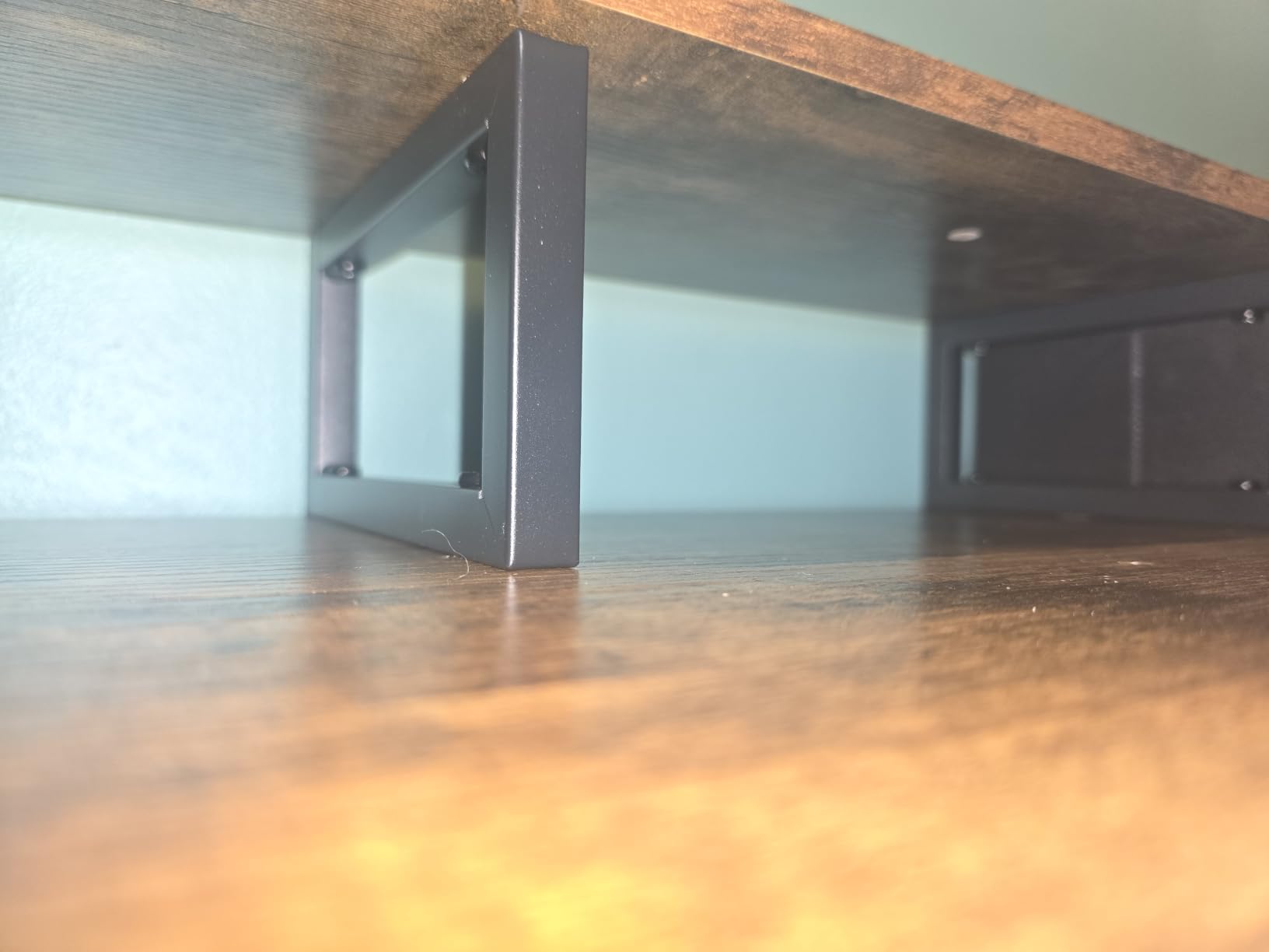 Electric Standing Desk Adjustable Height - 40 Inch Sit Stand Desk with Storage Drawers , Small Standing Desks with Shelf Monitor Stand, Kids Girls Computer Desks for Bedroom Home Office, Rustic Brown customer photo 1
