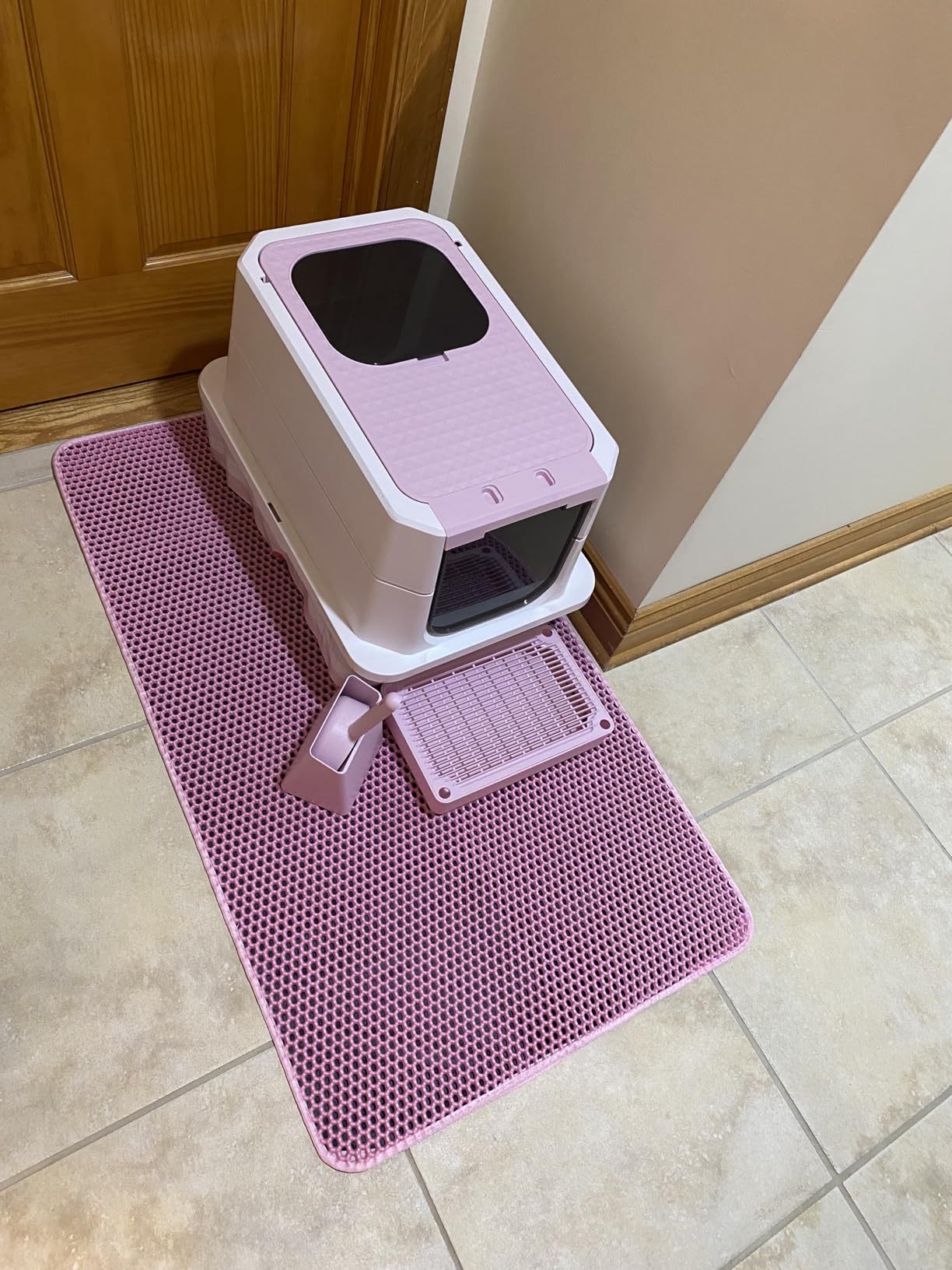 RIZZARI Stainless Enclosed Top Entry High-Sided: Large Covered Litter Box customer photo 1
