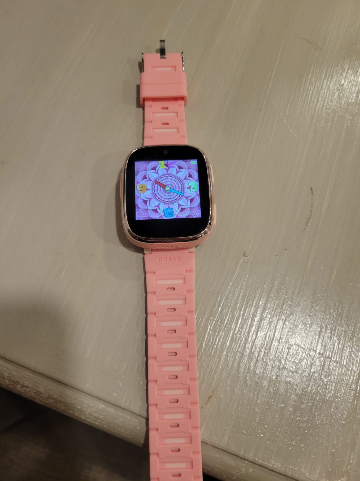 4G Kids Smart Watch Phone GPS, Smartwatch for Boys Girls Ages 4-12 Years with Video Call Chat Class Mode SOS Camera Alarm Games Parental App Touch Watch Gifts for Children (Includes SIM Card) Pink customer photo 2
