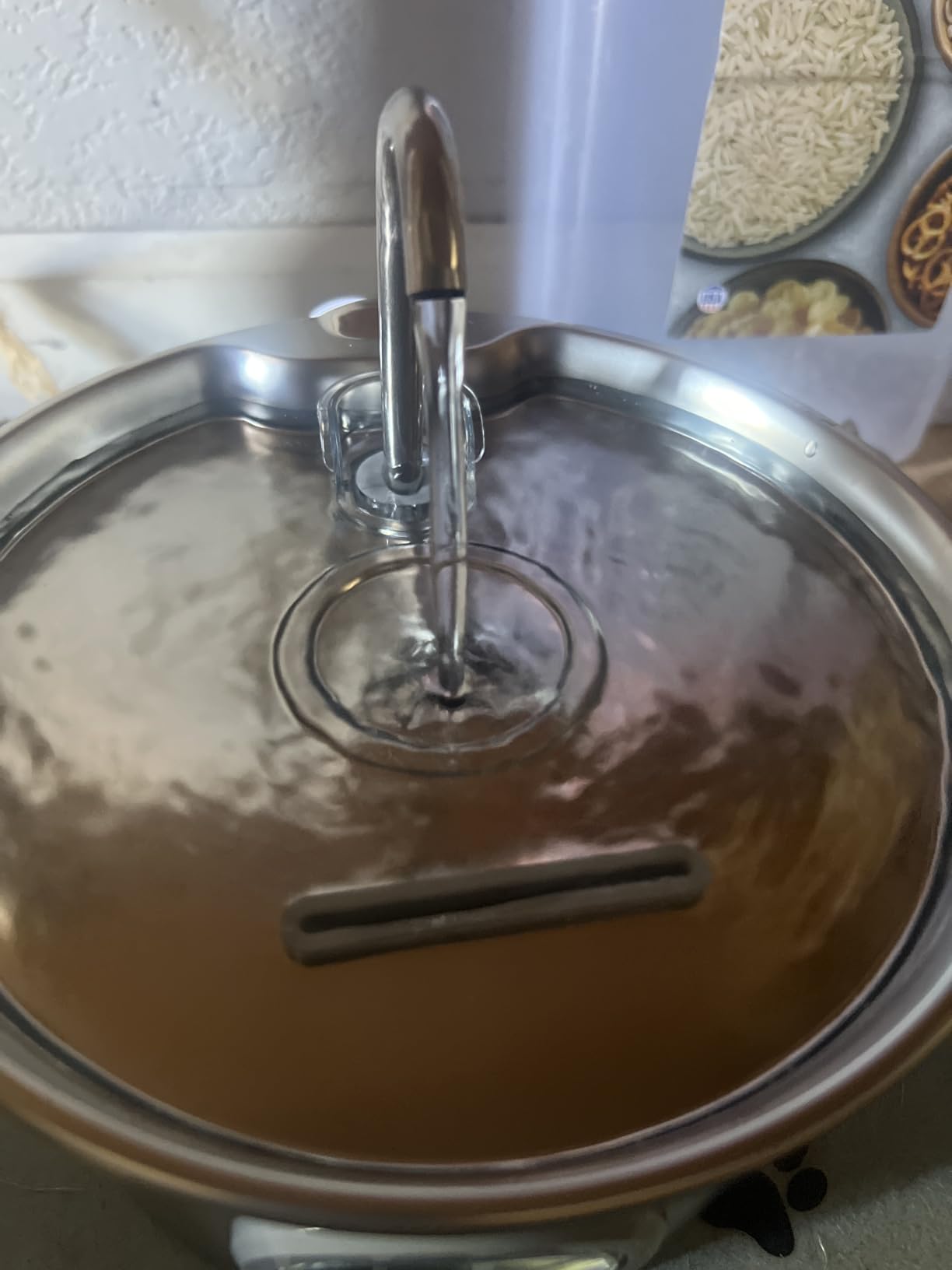 Cat Water Fountain Stainless Steel: Cat Fountain for Drinking - 88oz/2.6L customer photo 2