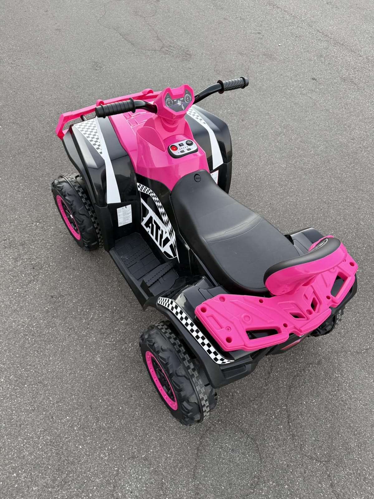 ELEMARA 12V 2 Seater Ride on ATV for Big Kids,Off-Road 4 Wheeler Ride on Car,Strong Motor with 4mph Max Speed,w/Bluetooth,LED Lights,Boys & Girls Ride on,Electric Car to Kids, Kids Quad Bike customer photo 2