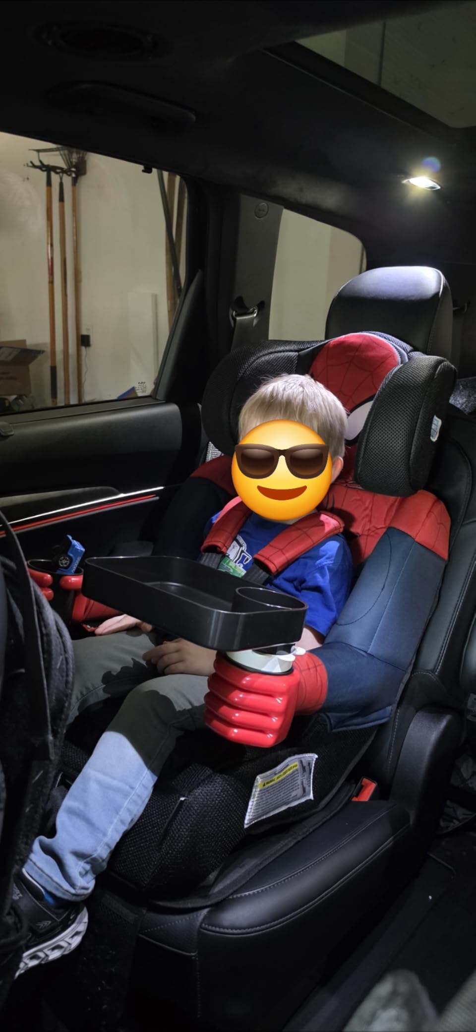 KidsEmbrace 2-in-1 Car Seat | Forward-Facing Harness (26.5–65 lbs) & Booster Mode (40–100 lbs) | Latch | Premium Fit with Multi-Position Headrest, Harness & Recline - Marvel Spider-Man customer photo 1