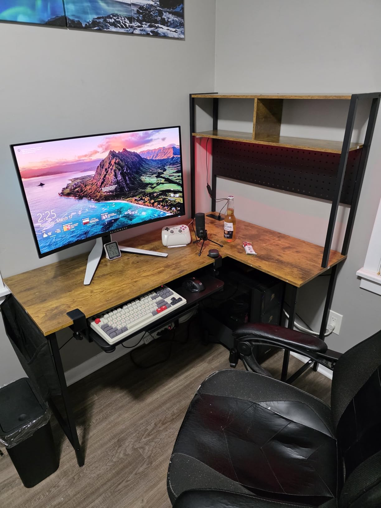 Mericonia 40 in Corner Desk with Monitor Stand, Small L Shaped Gaming Desk customer photo 2