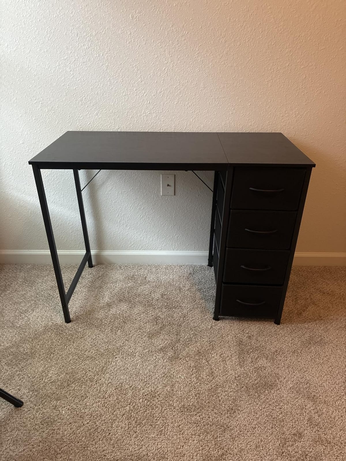 Somdot Small Computer Desk with 4 Drawers for Bedroom, Home Office Desk customer photo 1