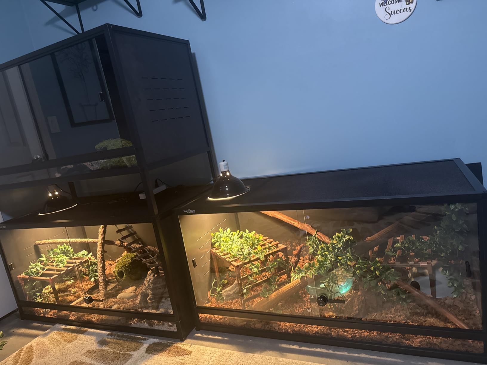 PVC Reptile Enclosure 3 Tier 40