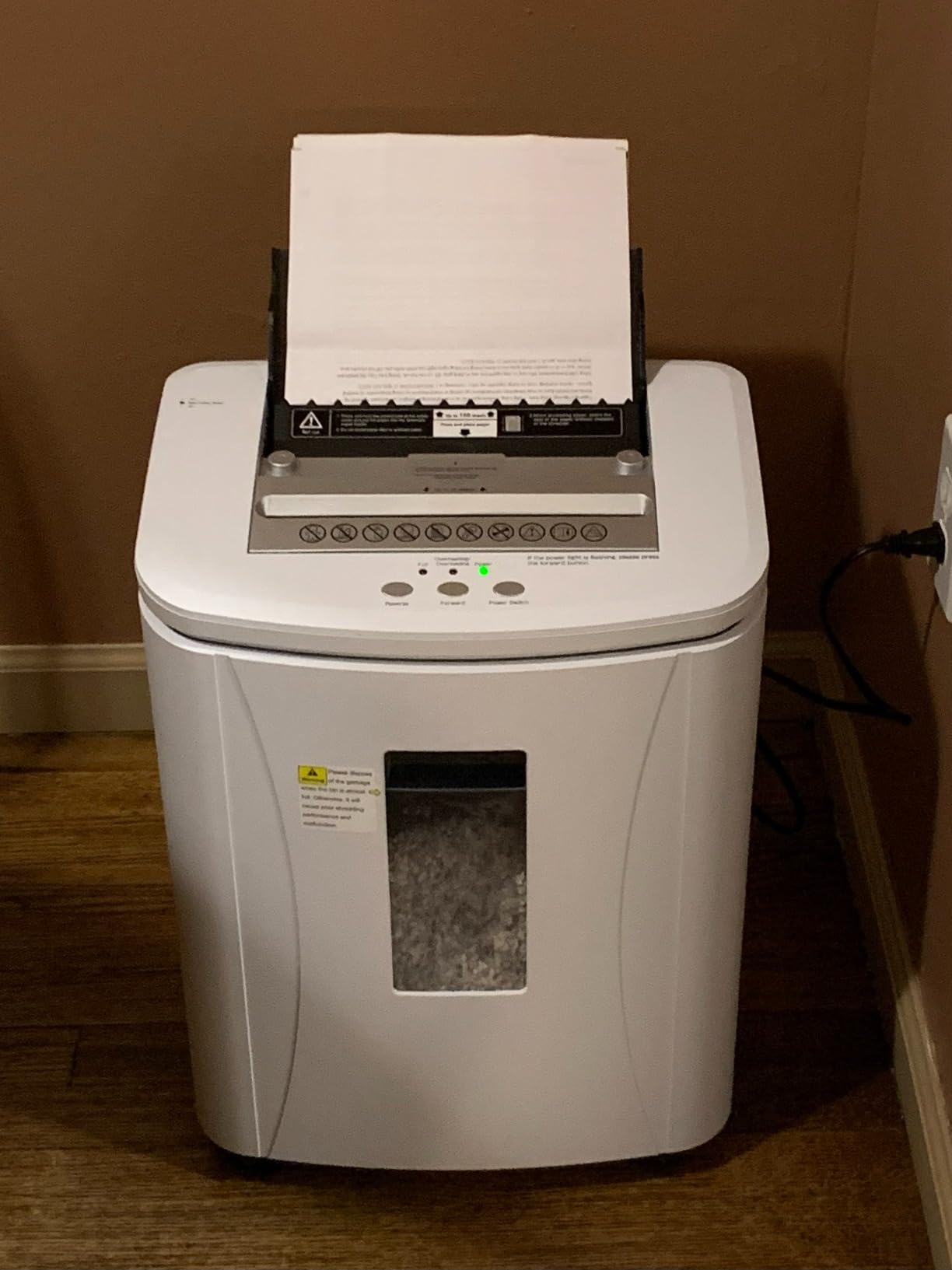 Heavy Duty Paper Shredder 400-Sheet Auto Feed P5 Micro Cut customer photo 2