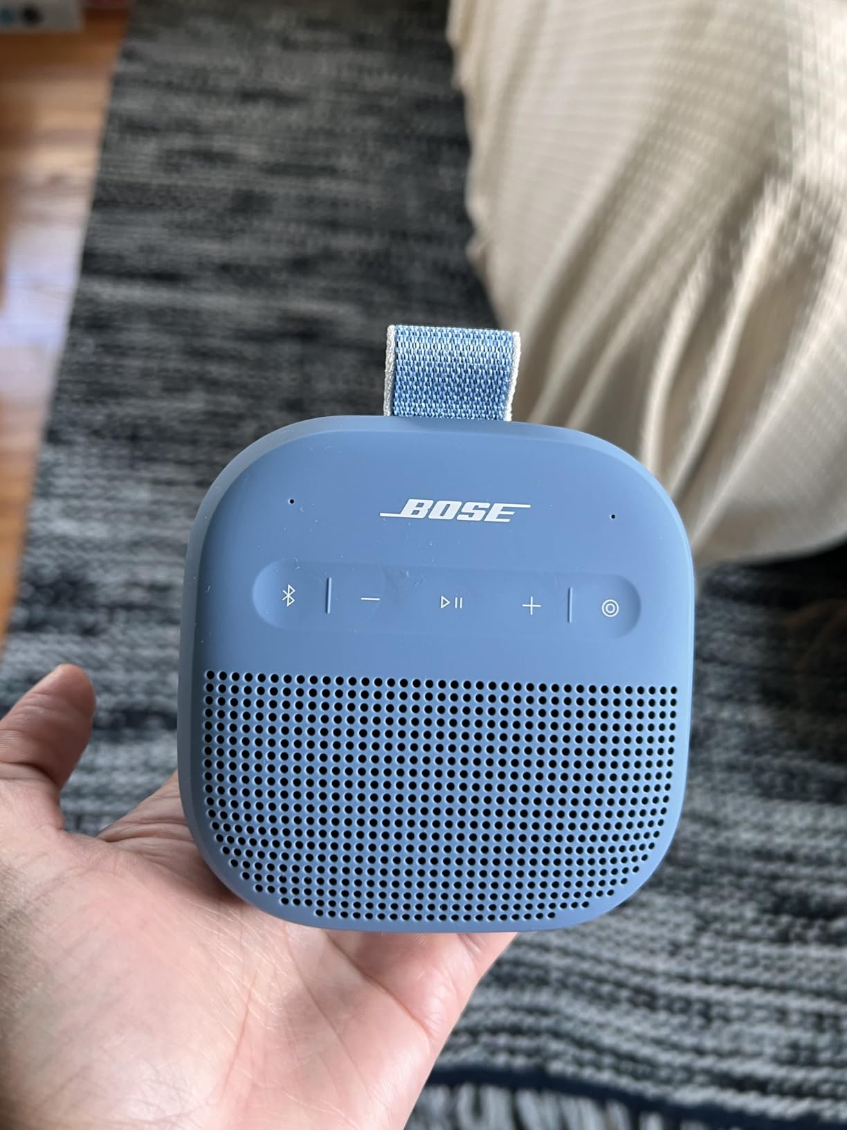 Bose SoundLink Micro Portable Bluetooth Speaker (2nd Gen), Wireless Outdoor Speaker, Up to 12 Hours Battery Life, Waterproof and Dustproof, Dewdrop Mint - Limited Edition Color customer photo 1