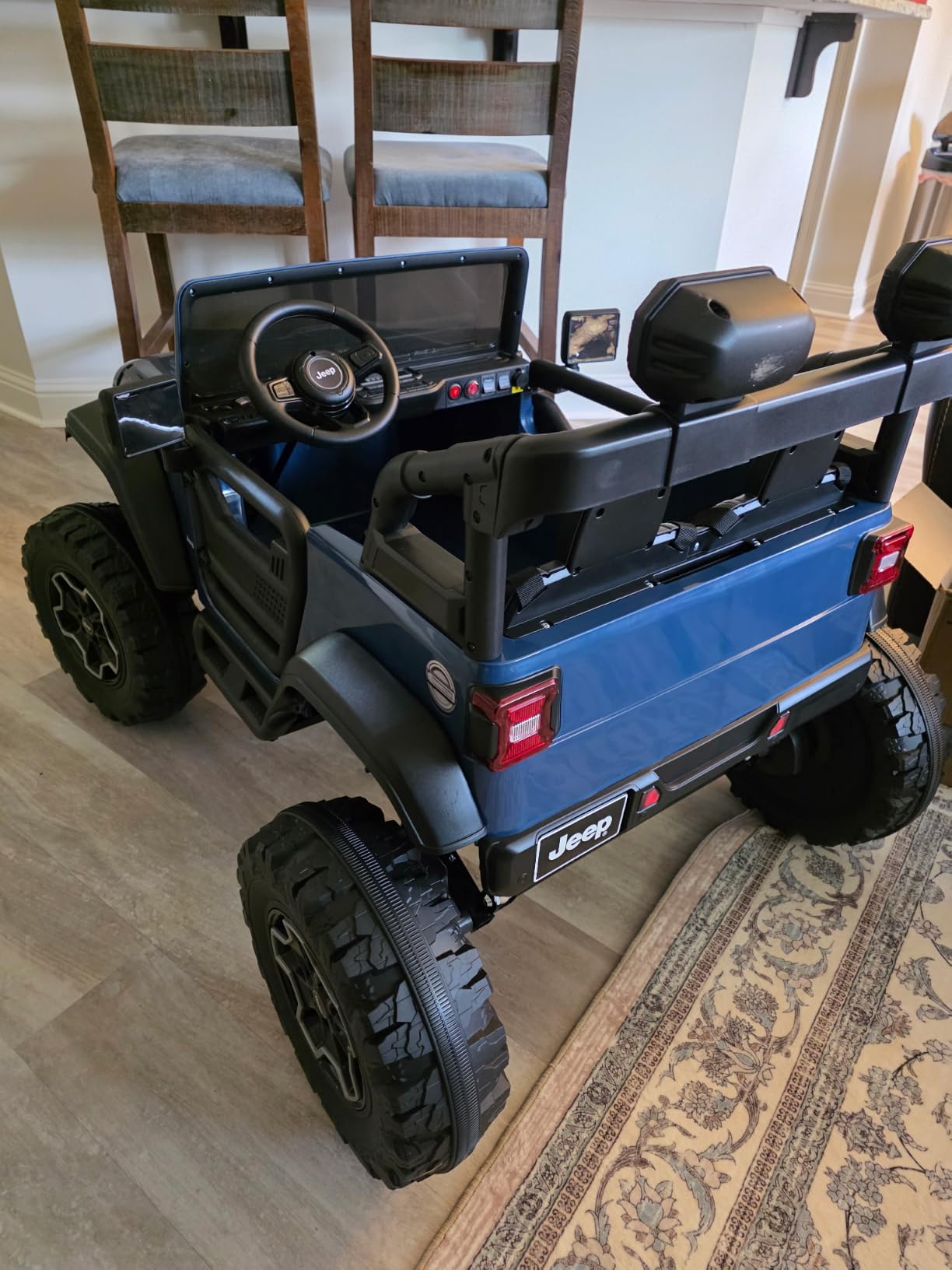 24V Ride on Toys Licensed Jeep Wrangler Rubicon, 2 Seater Ride on Car for Kids w/Remote Control, Electric Vehicle with 14.5