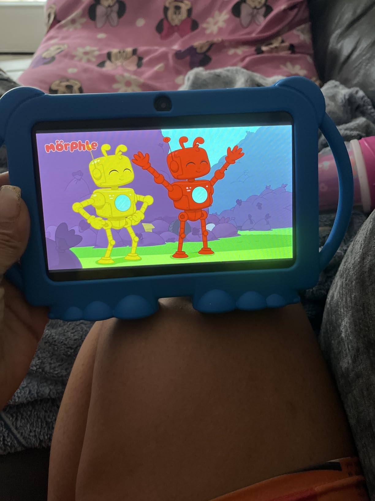 Kids Tablet 7 inch, Android Tablet for Kids with Shockproof Case, Green customer photo 1