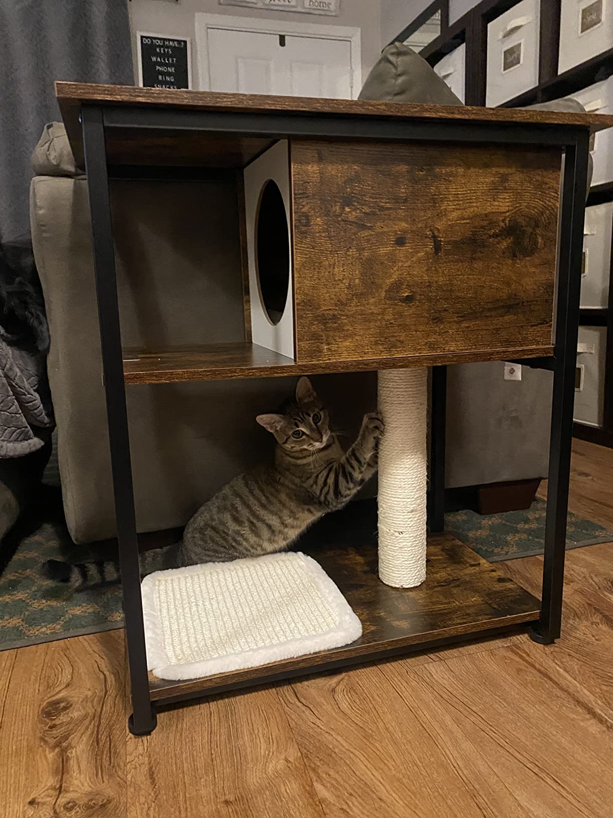 Feandrea Cat Tree, 5-Tier Cat Tower with 2 Condos, 55.1 in customer photo 1