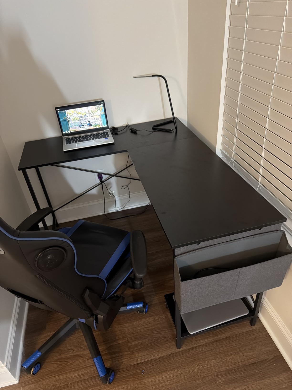 L Shaped Desk, 50 Inch Reversible Computer Desk with CPU Stand customer photo 1
