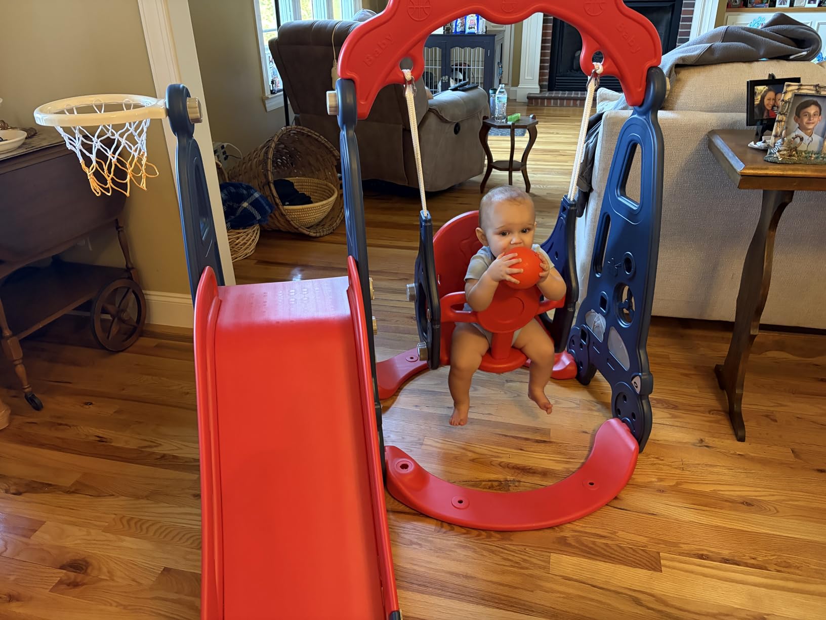 NYEEKOY 6 in 1 Toddler Slide and Swing Playset customer photo 2