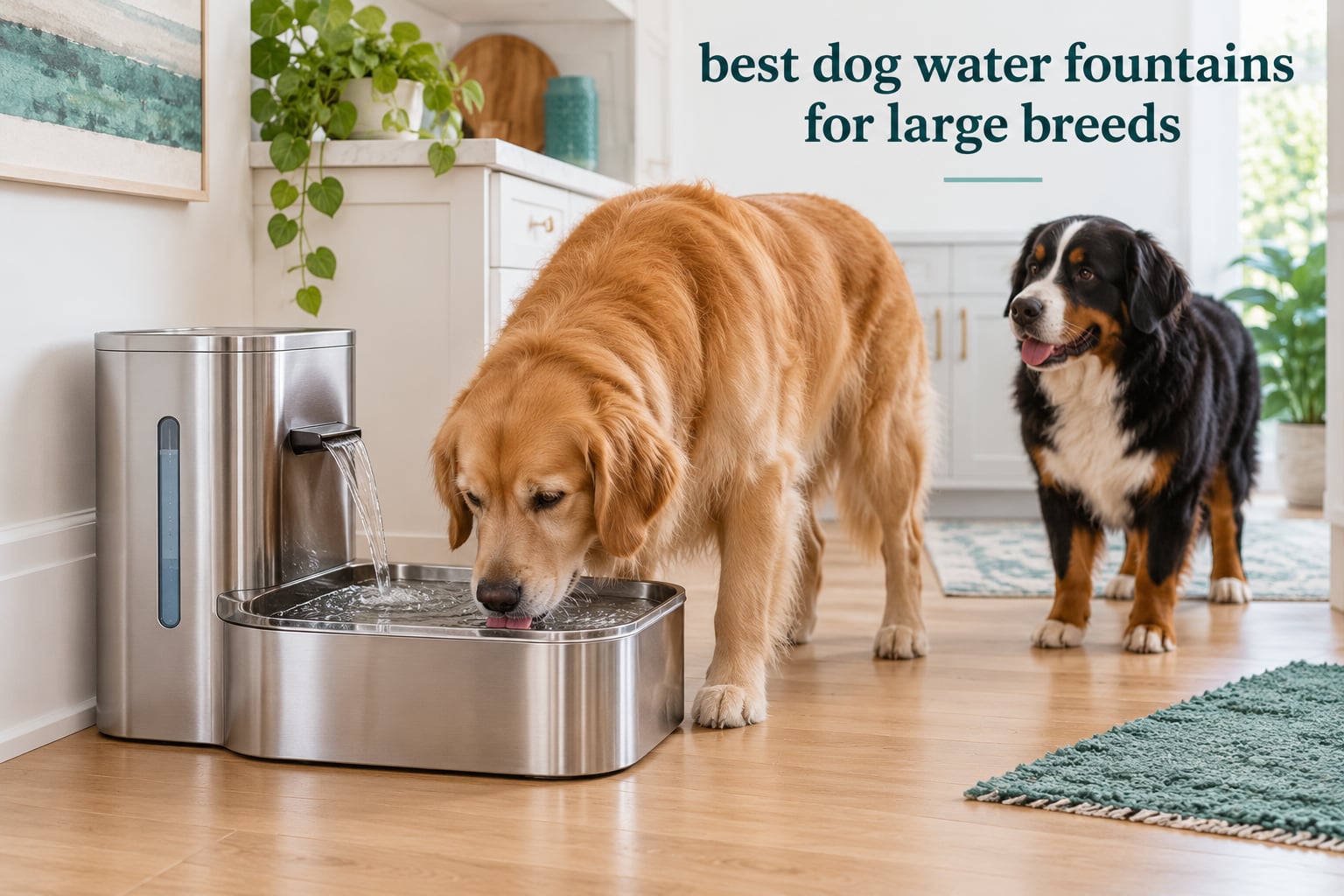 best dog water fountains for large breeds