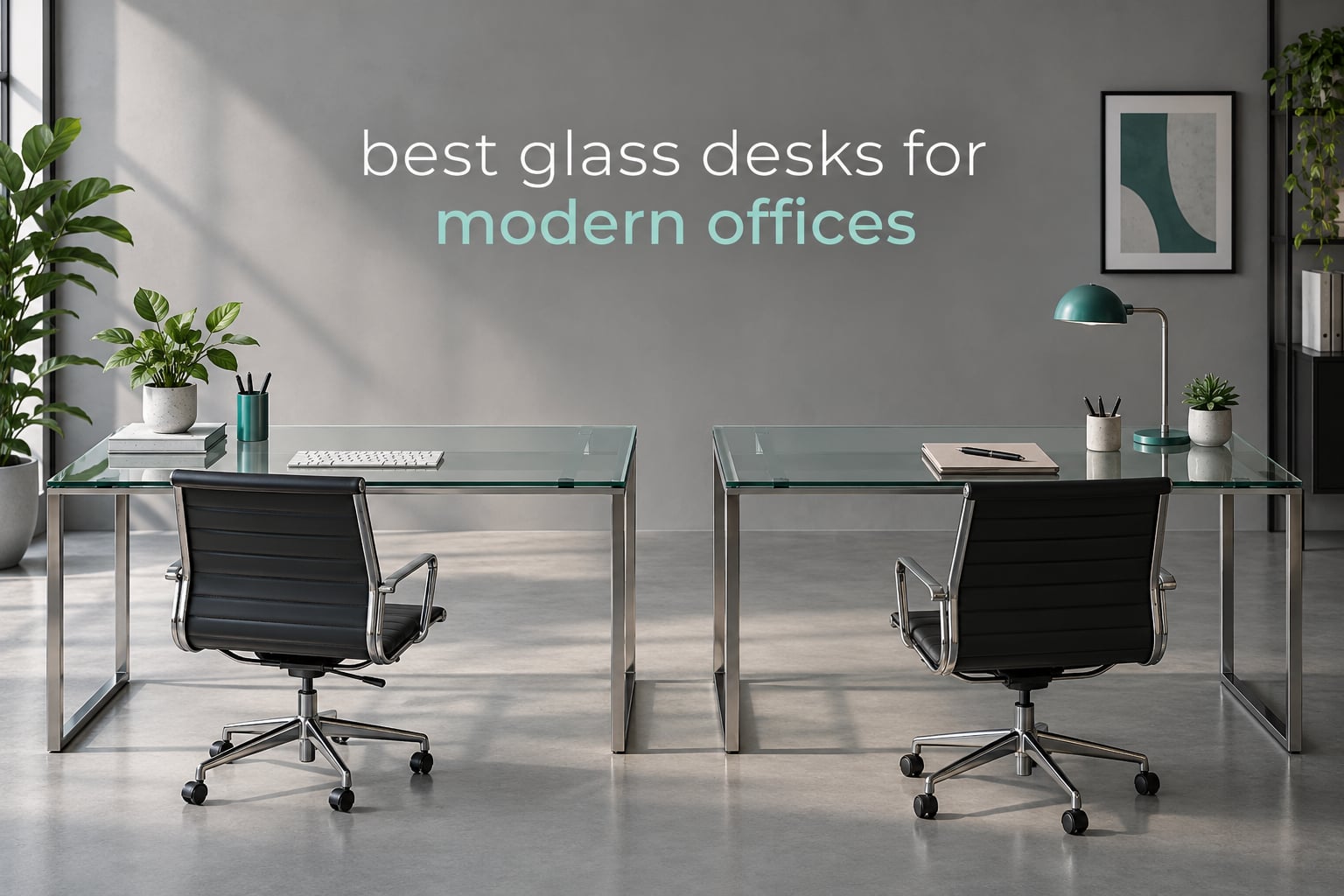 best glass desks for modern offices