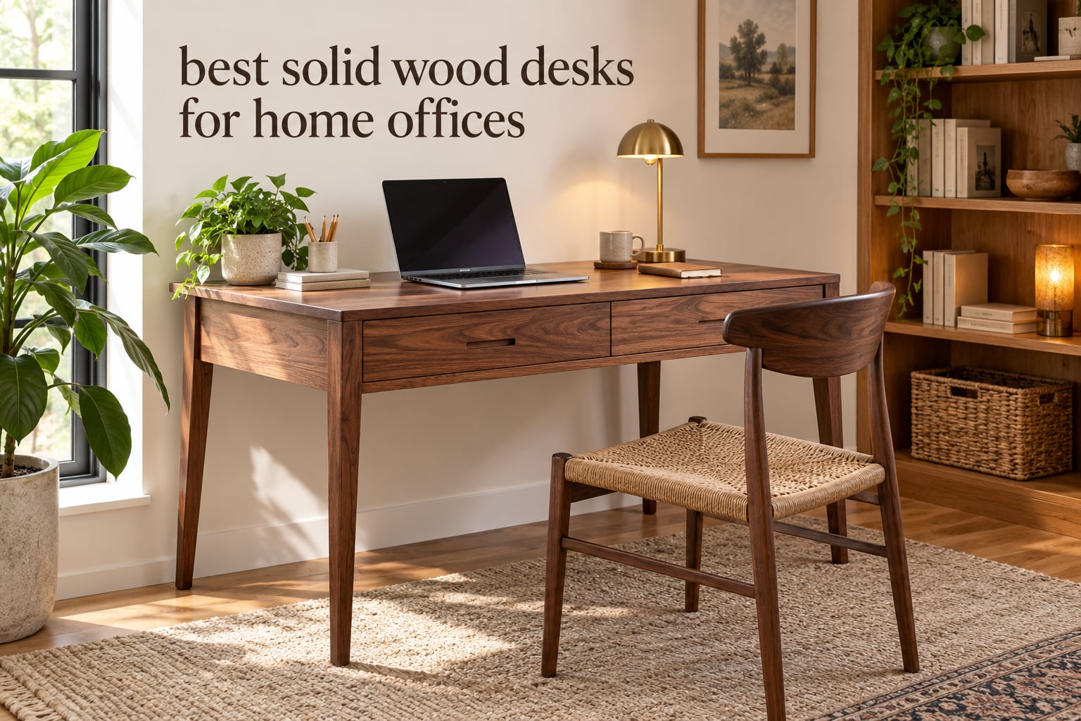 best solid wood desks for home offices
