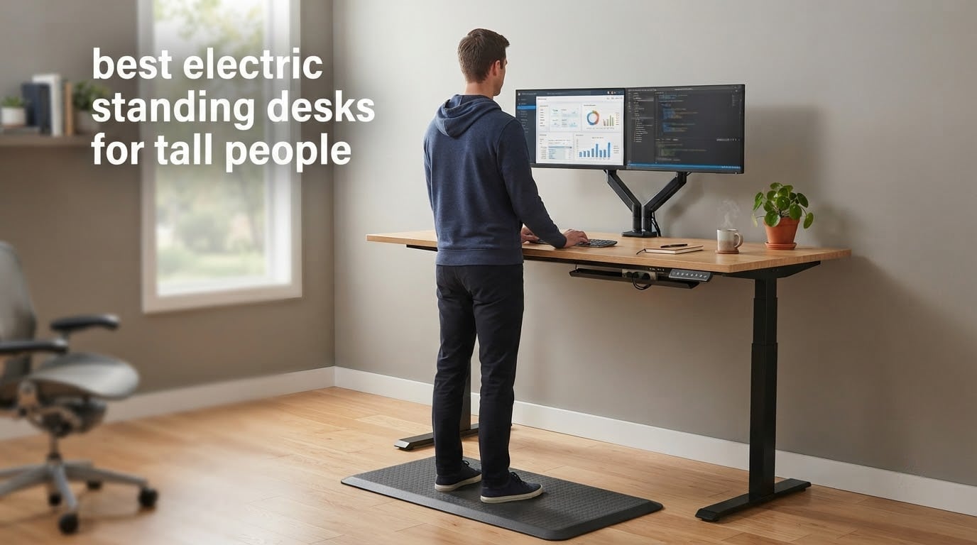 best electric standing desks for tall people