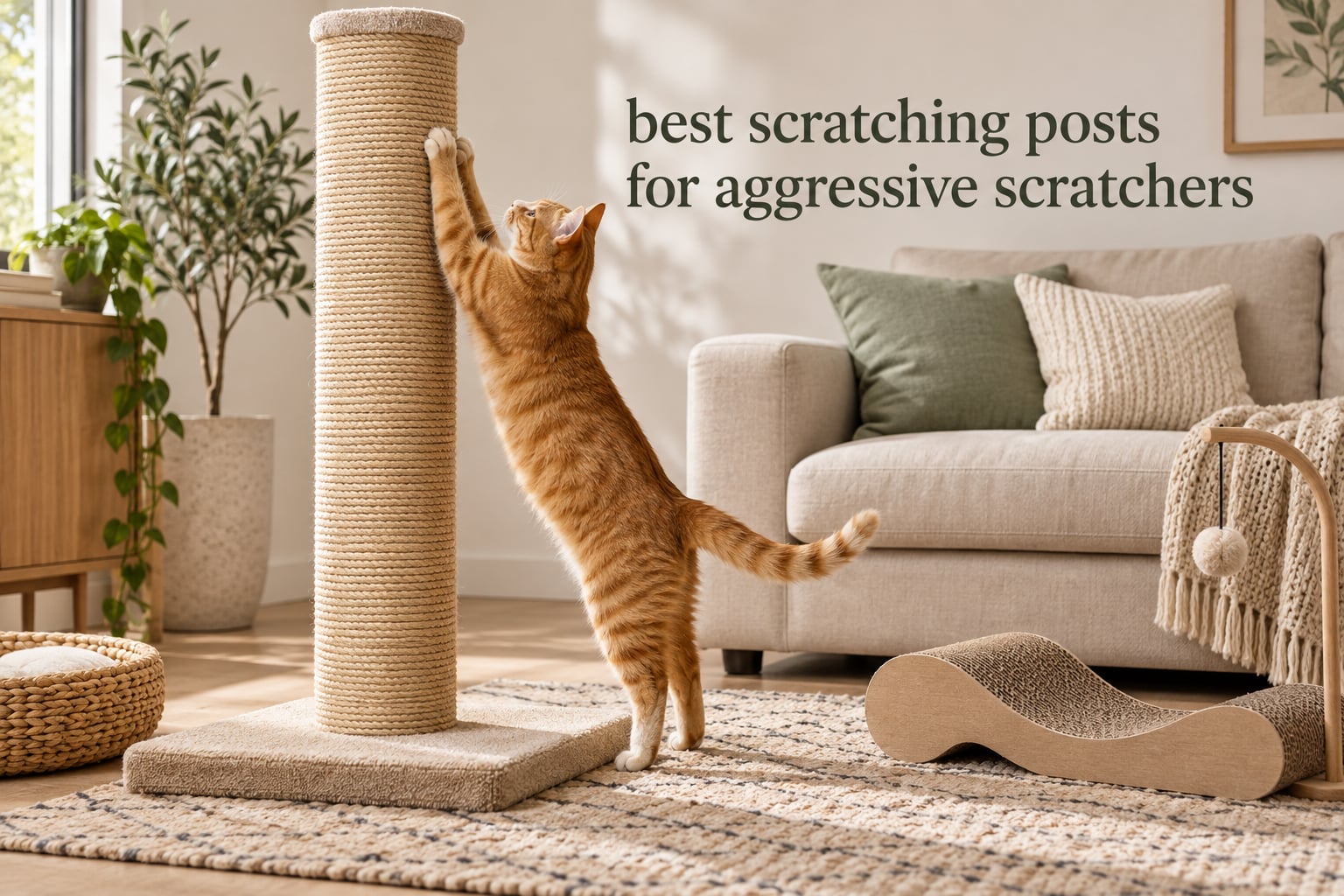 best scratching posts for aggressive scratchers