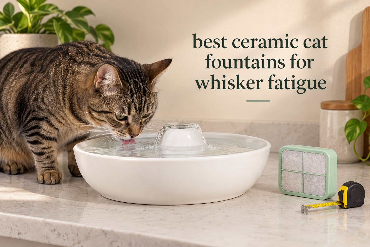 best ceramic cat fountains for whisker fatigue