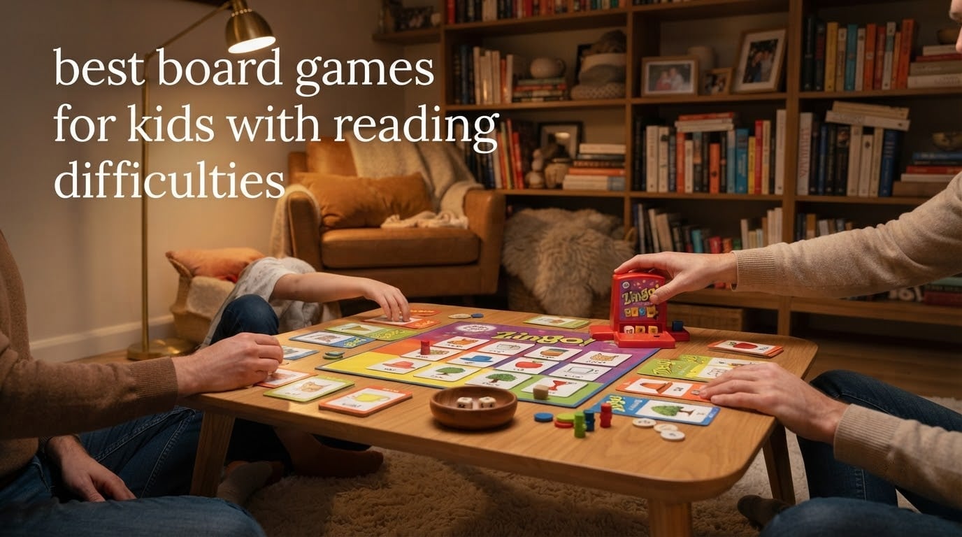 best board games for kids with reading difficulties