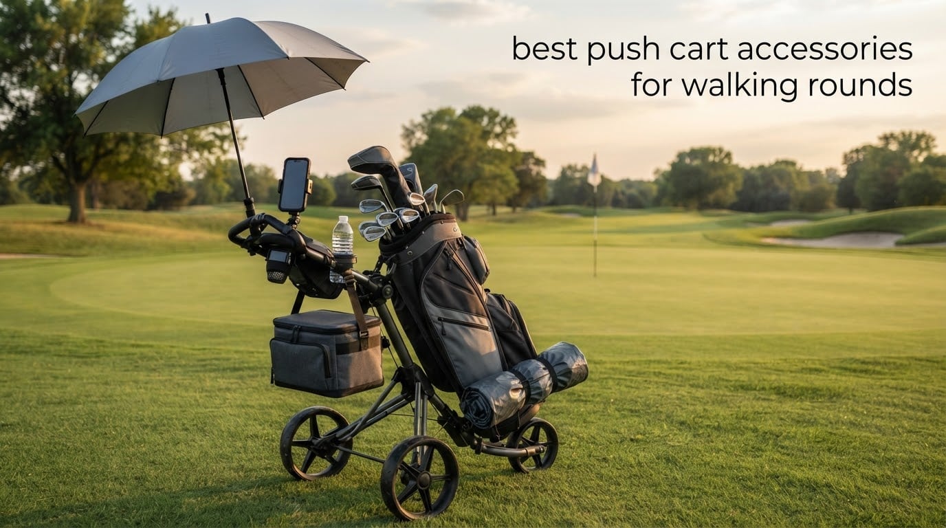 best push cart accessories for walking rounds