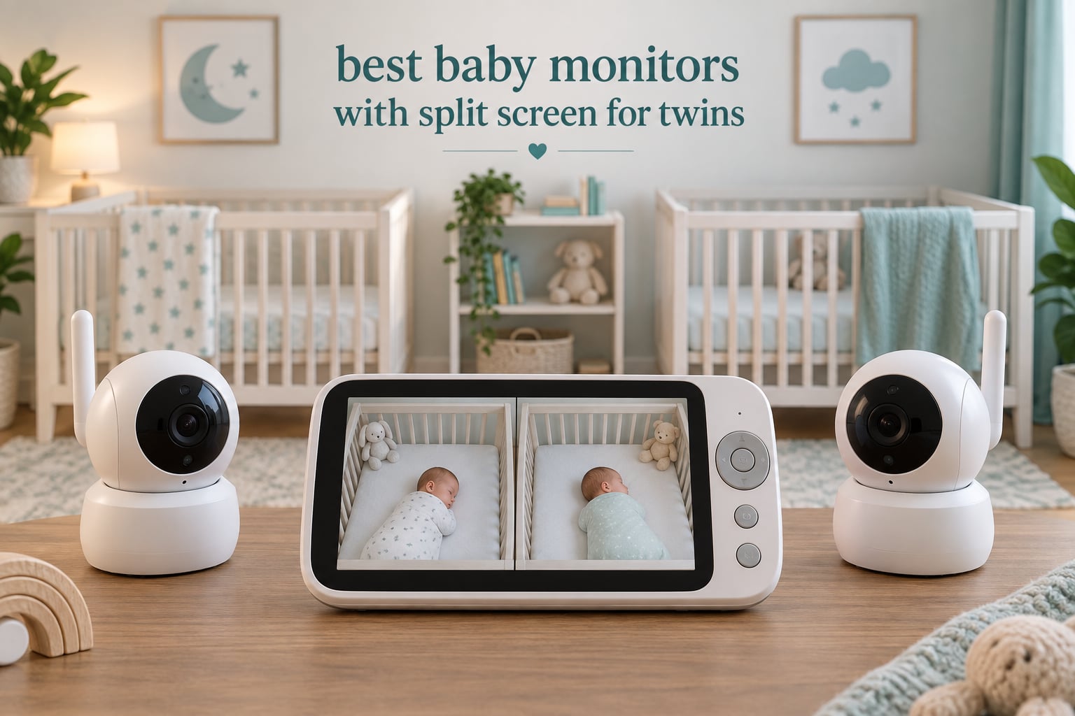 best baby monitors with split screen for twins