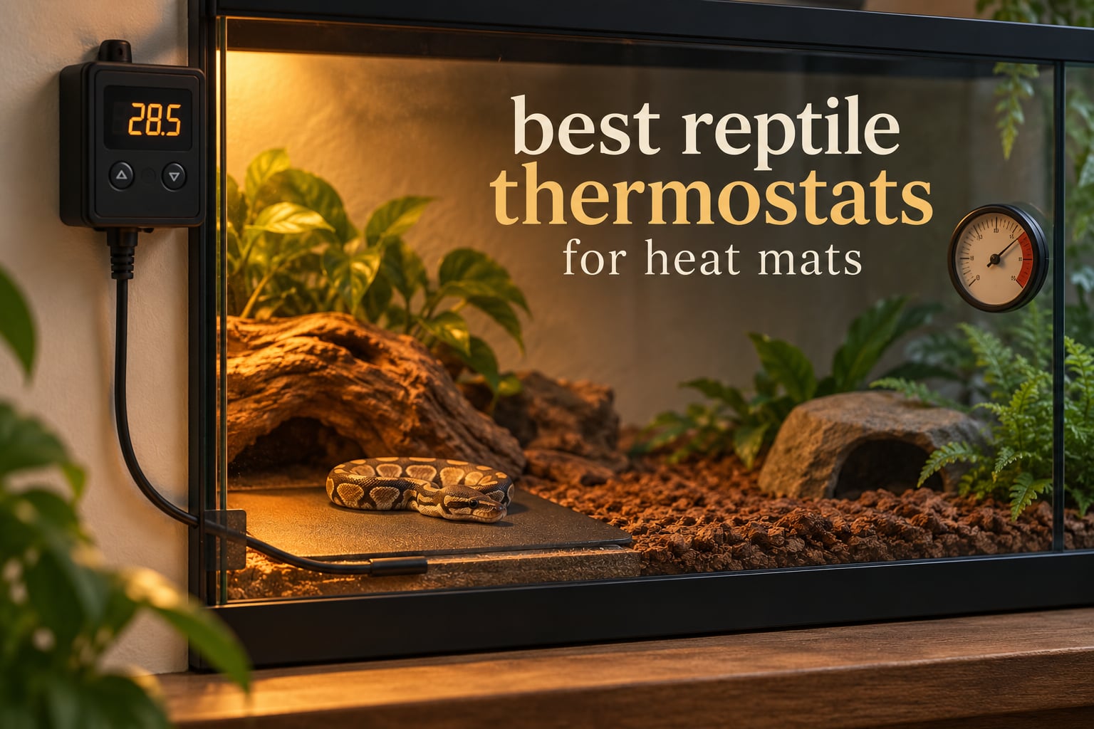best reptile thermostats for heat mats