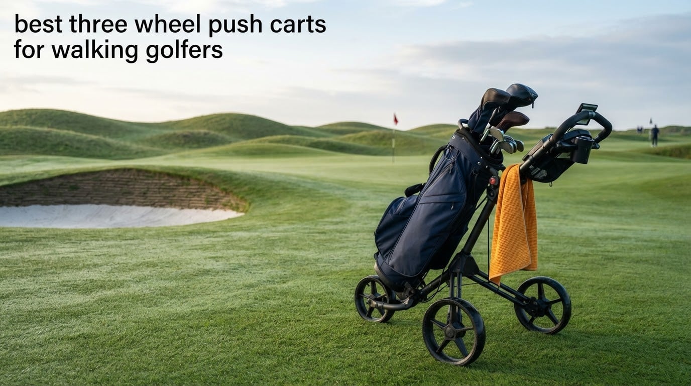 best three wheel push carts for walking golfers