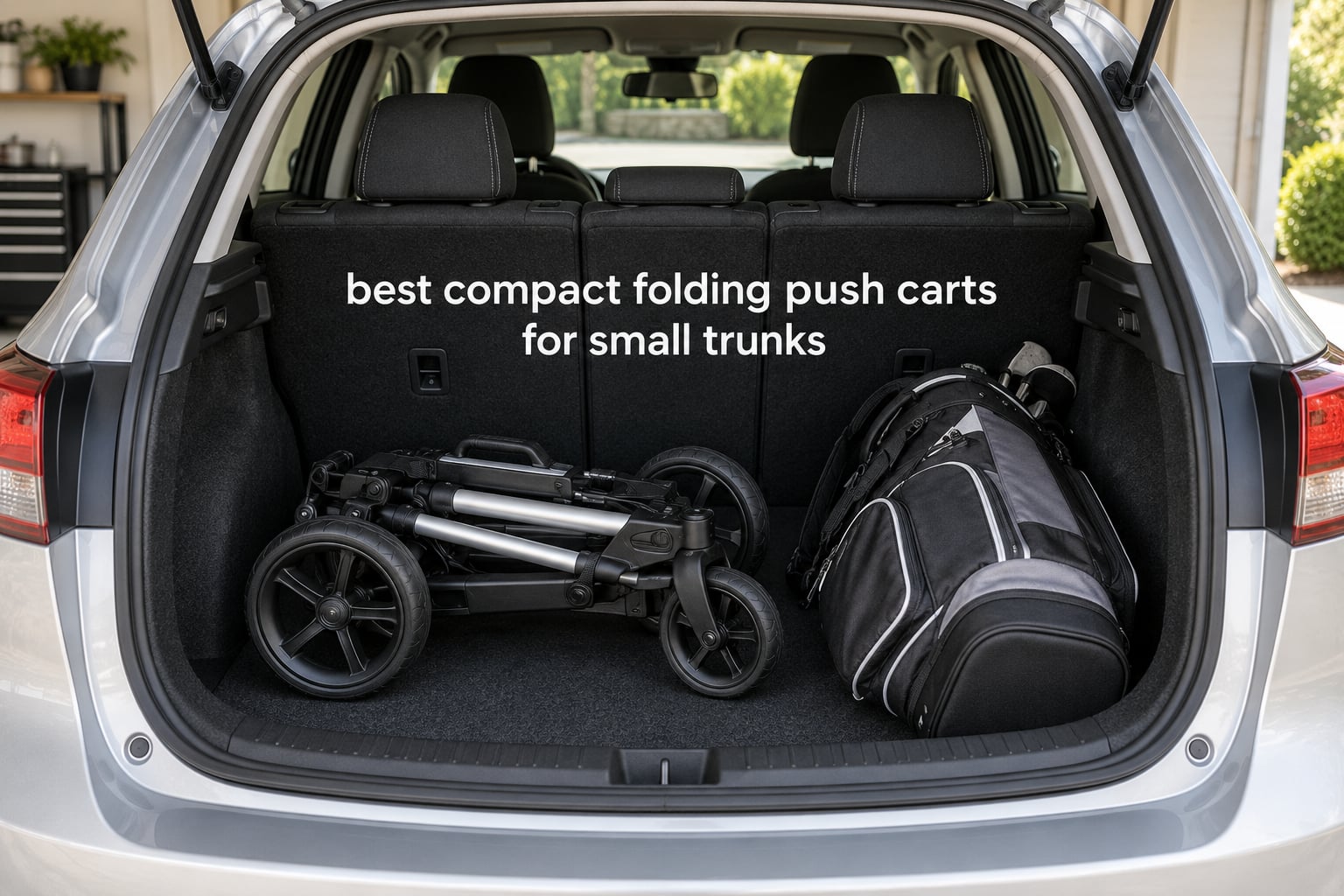 best compact folding push carts for small trunks