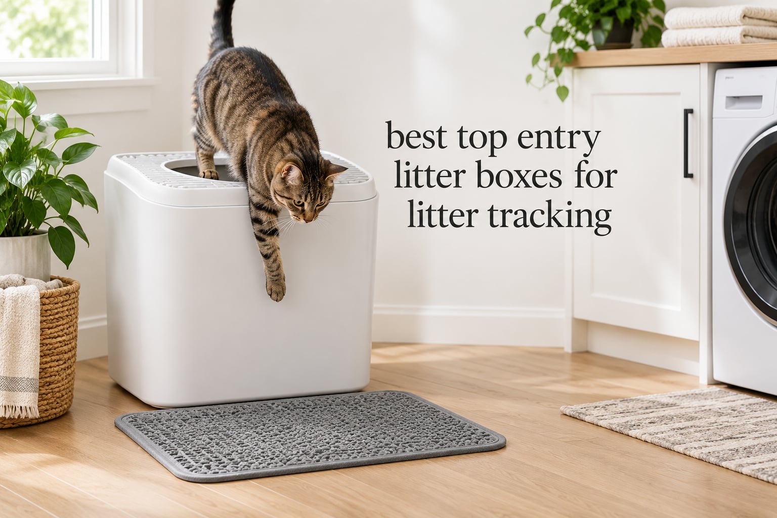 best top entry litter boxes for litter tracking