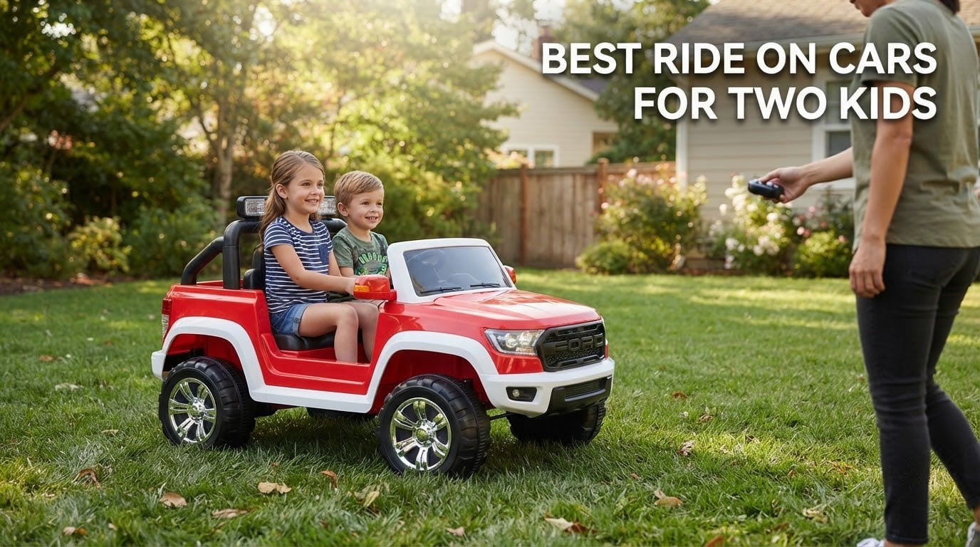 best ride on cars for two kids