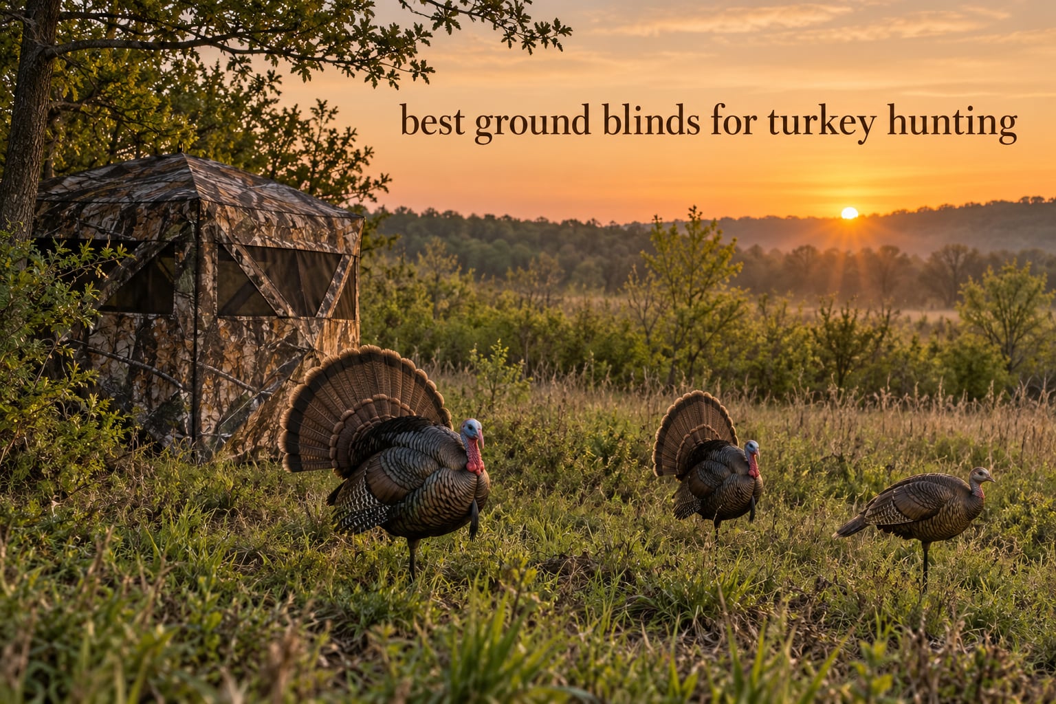 best ground blinds for turkey hunting