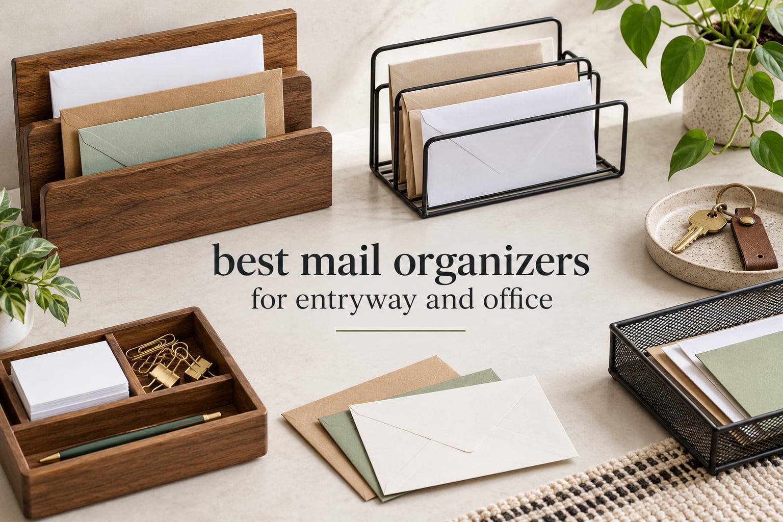 best mail organizers for entryway and office