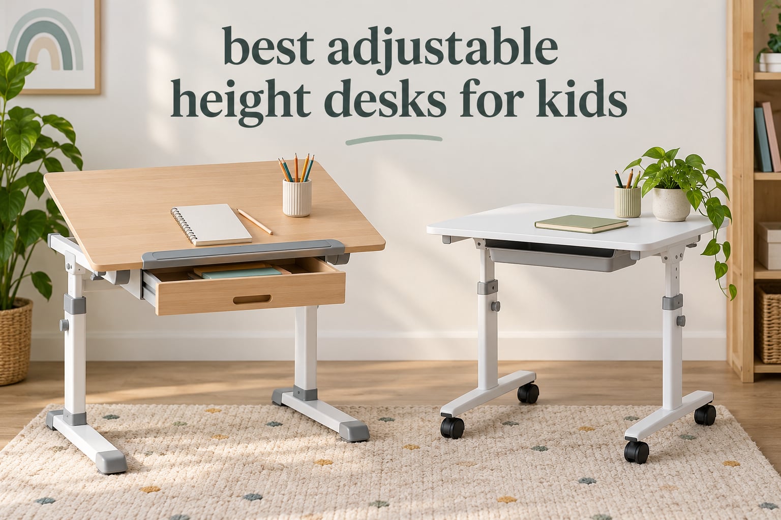 best adjustable height desks for kids