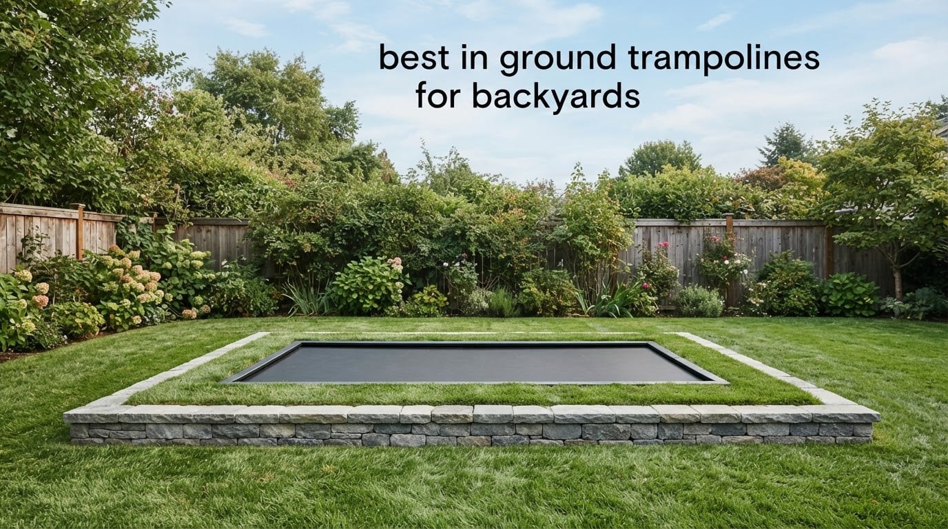 best in ground trampolines for backyards