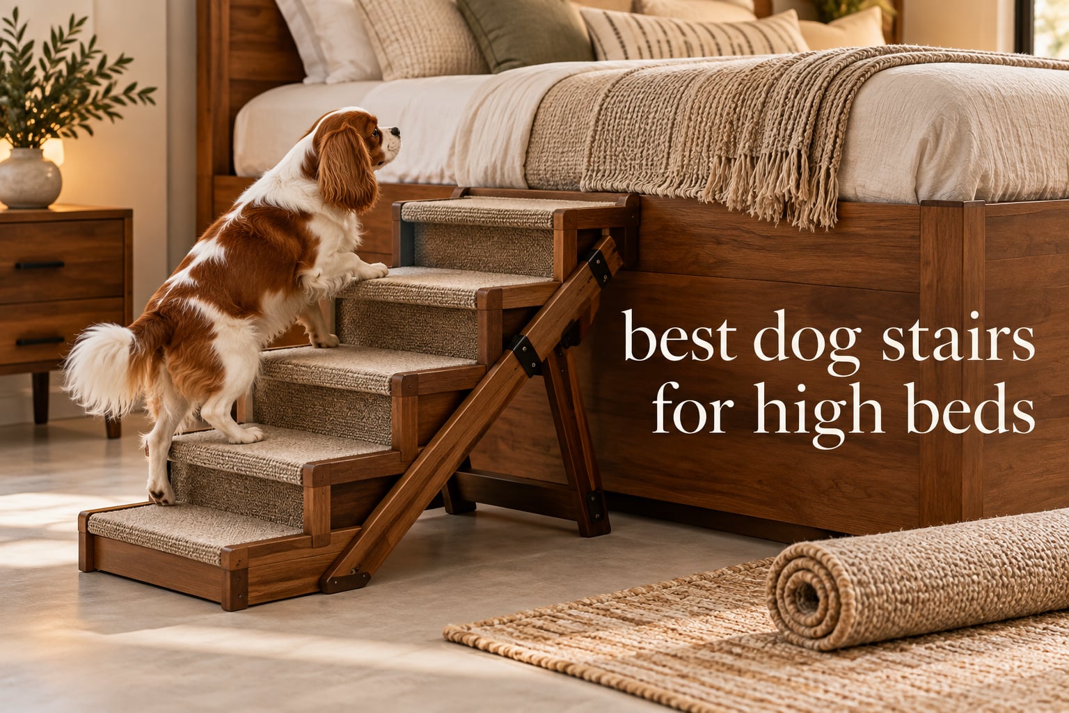 best dog stairs for high beds