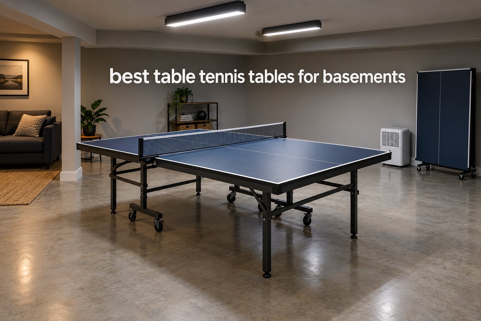 best table tennis tables for basements